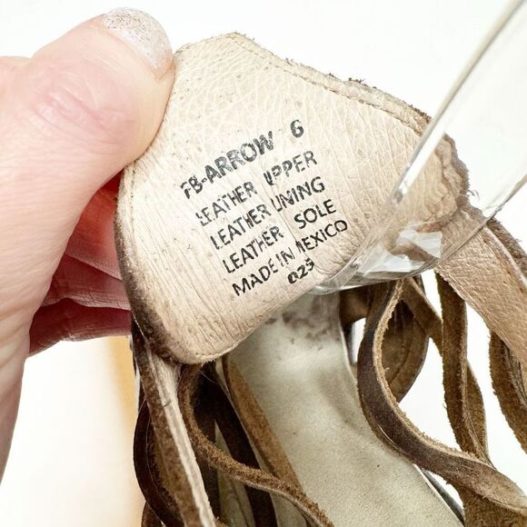 Arrow Bootie Stone Open Peep Toe Leather Ankle Buckle Freebird by Steven Size 6 - Picture 7 of 11